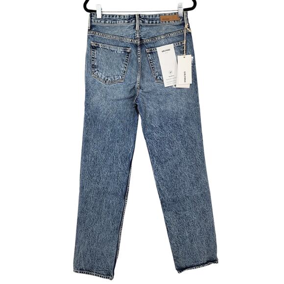 GRLFRND Button Fly Straight Leg High Rise Mica Jeans High Expectation Size 26 - Picture 7 of 7